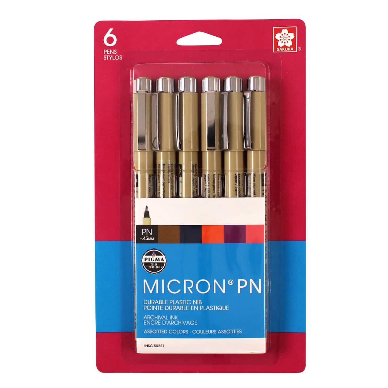 Pigma® Micron® PN Durable Plastic Nib Pen Set